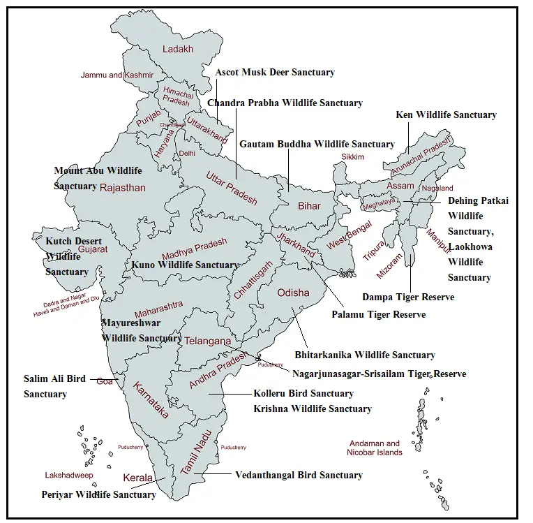 how-many-wildlife-sanctuaries-are-there-in-india-l-list